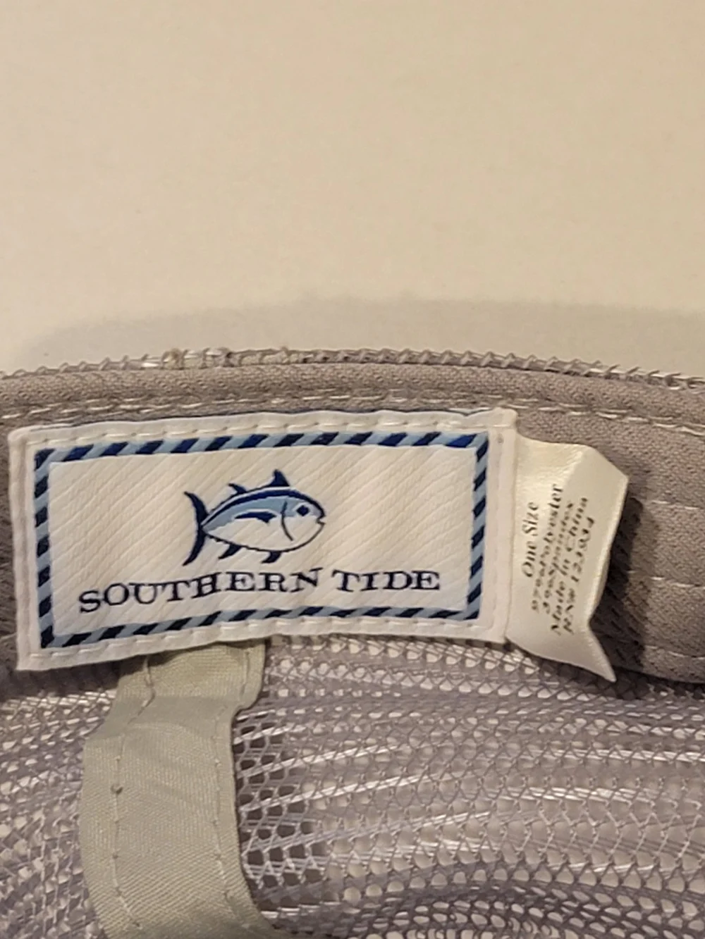Southern Tide Men’s Light Blue Mesh-Back Hat with Sunset Patch